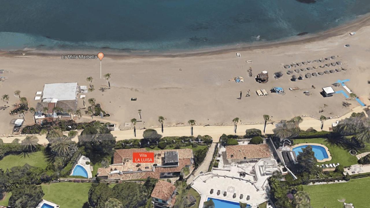 Beachfront Villa La Luisa, Golden Mile Марбелья Экстерьер фото